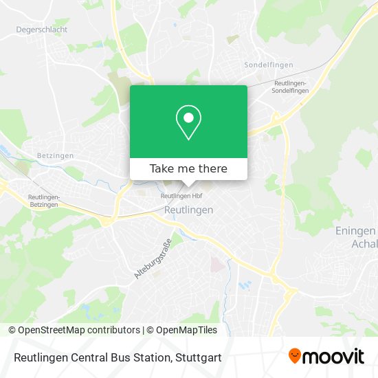 Reutlingen Central Bus Station map