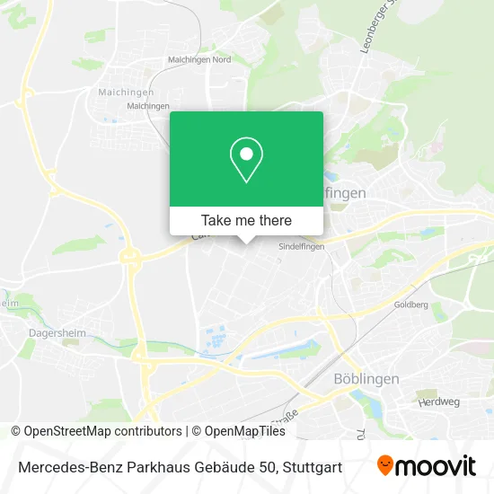 Карта Mercedes-Benz Parkhaus Gebäude 50