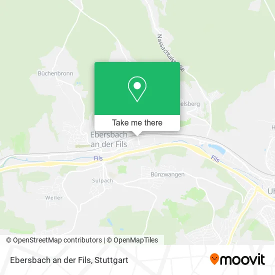 Карта Ebersbach an der Fils