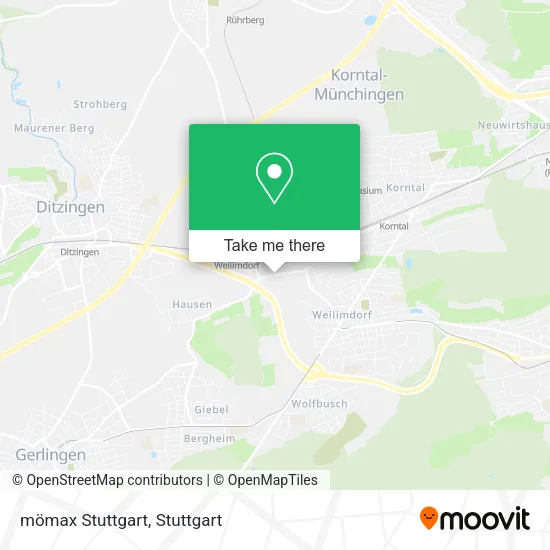 Карта mömax Stuttgart