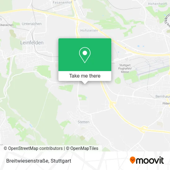 Карта Breitwiesenstraße