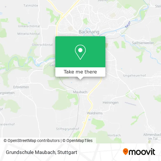 Карта Grundschule Maubach