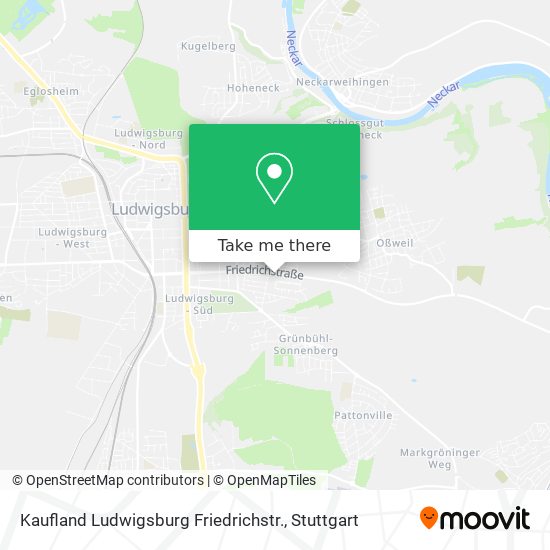 Карта Kaufland Ludwigsburg Friedrichstr.