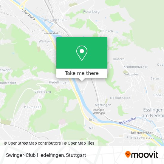 Swinger-Club Hedelfingen map