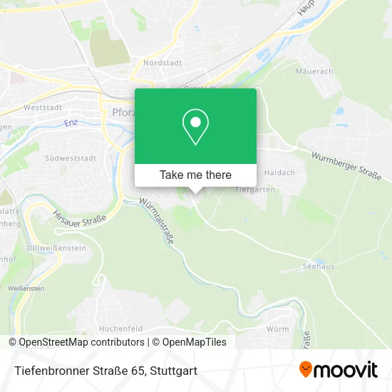 Карта Tiefenbronner Straße 65