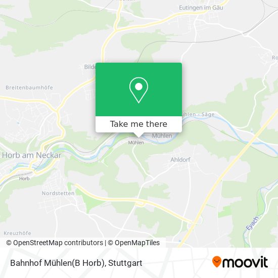 Bahnhof Mühlen(B Horb) map