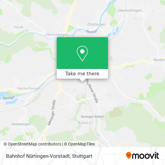 Bahnhof Nürtingen-Vorstadt map