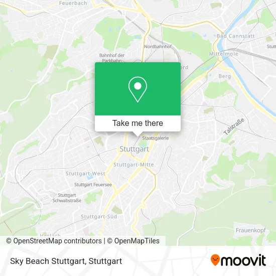 Карта Sky Beach Stuttgart