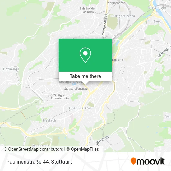 Карта Paulinenstraße 44