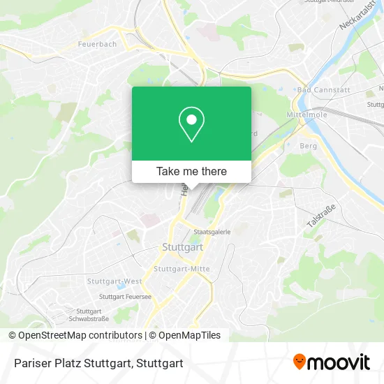 Карта Pariser Platz Stuttgart