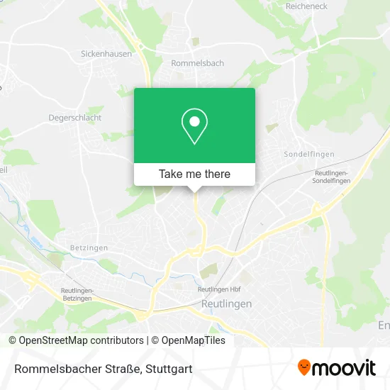 Карта Rommelsbacher Straße