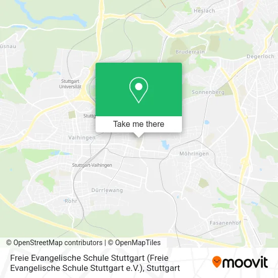 Карта Freie Evangelische Schule Stuttgart
