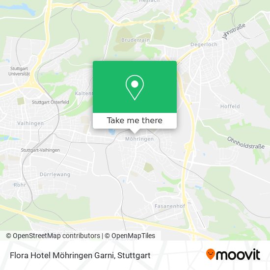 Карта Flora Hotel Möhringen Garni