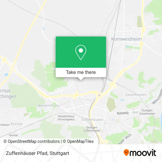 Карта Zuffenhäuser Pfad