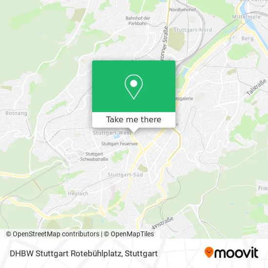 Карта DHBW Stuttgart Rotebühlplatz