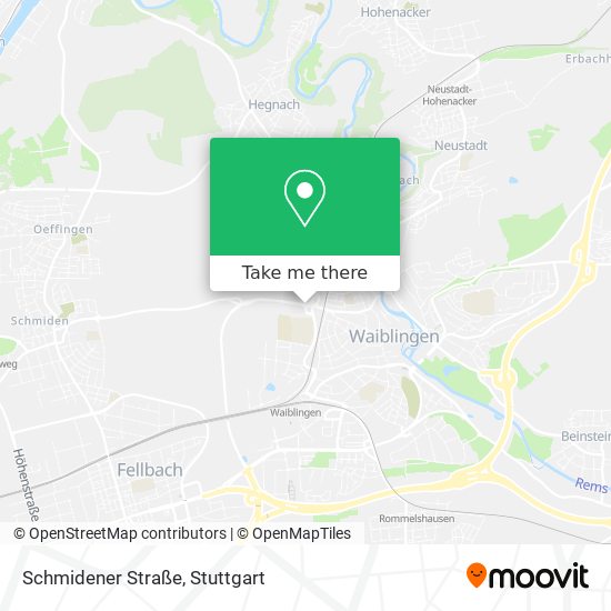 Schmidener Straße map