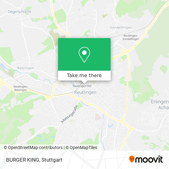 BURGER KING map