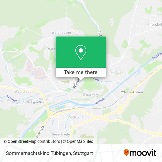 Sommernachtskino Tübingen map