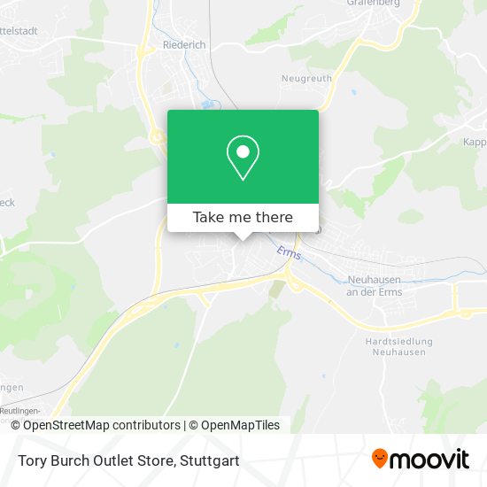 How to get to Tory Outlet Store in Metzingen Bus Train?