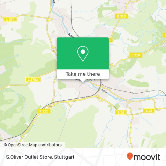 Карта S.Oliver Outlet Store, Reutlinger Straße 46 Metzingen