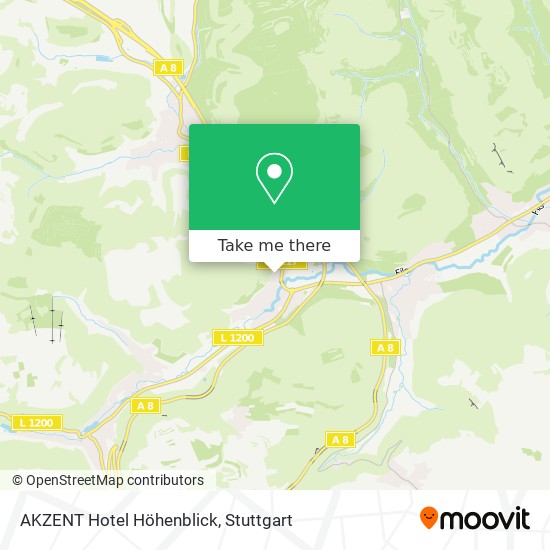 AKZENT Hotel Höhenblick map