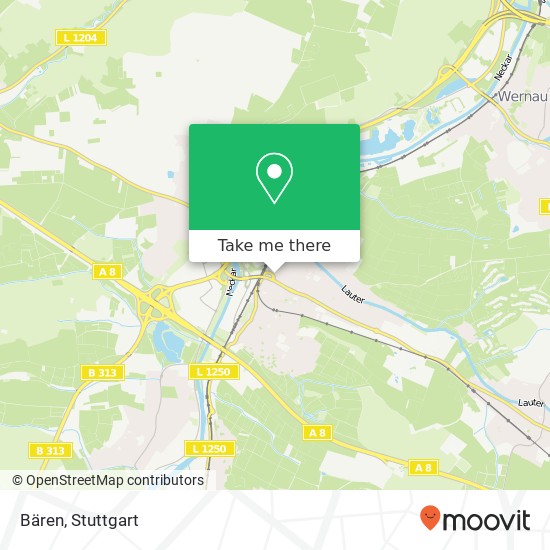 Карта Bären, Behrstraße 89 73240 Wendlingen am Neckar