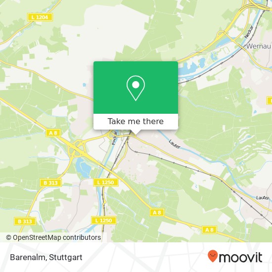 Карта Barenalm, Behrstraße 89 73240 Wendlingen am Neckar