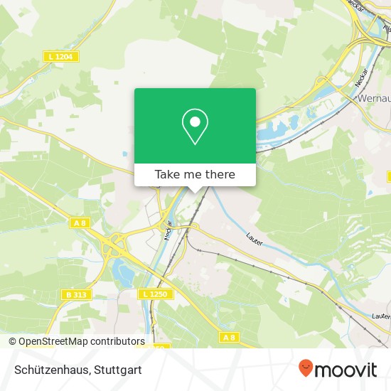Карта Schützenhaus, An den Kiesgruben 36 73240 Wendlingen am Neckar