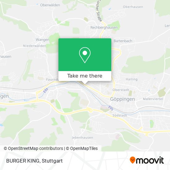 BURGER KING map