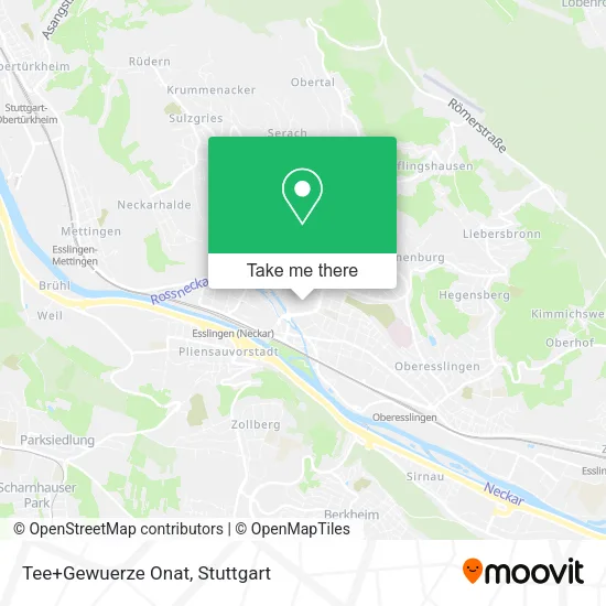 Карта Tee+Gewuerze Onat