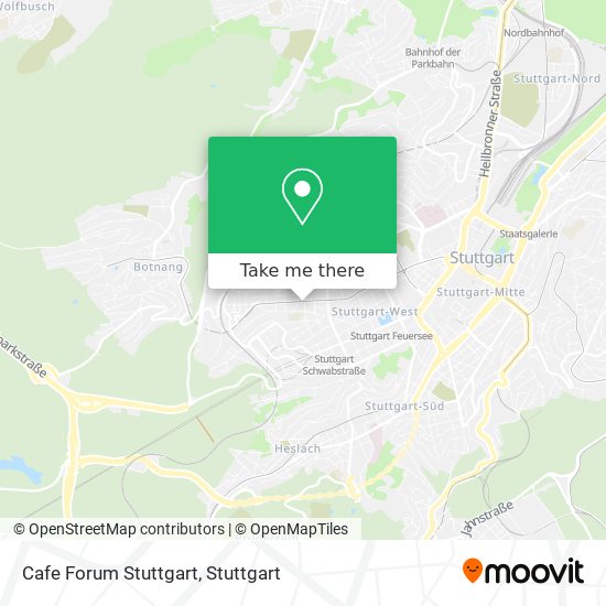 Cafe Forum Stuttgart map