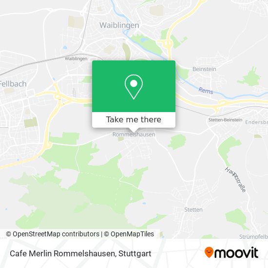 Cafe Merlin Rommelshausen map