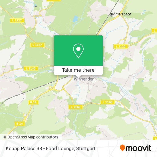 Kebap Palace 38 - Food Lounge map