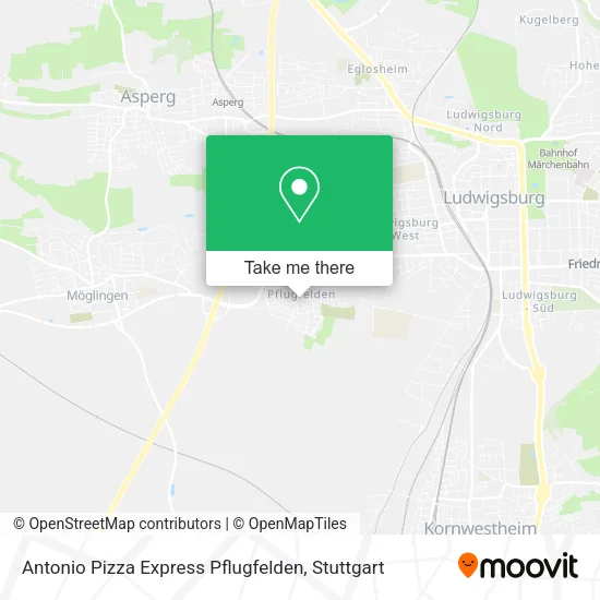 Карта Antonio Pizza Express Pflugfelden