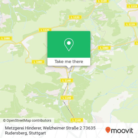 Metzgerei Hinderer, Welzheimer Straße 2 73635 Rudersberg map