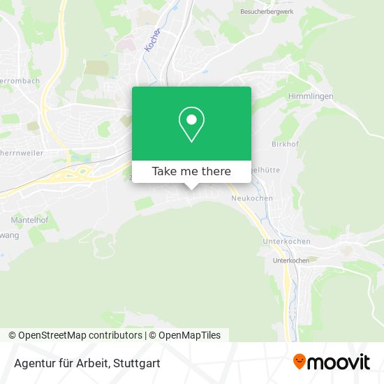 Карта Agentur für Arbeit