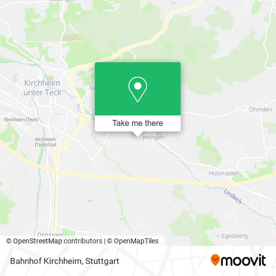 Bahnhof Kirchheim map