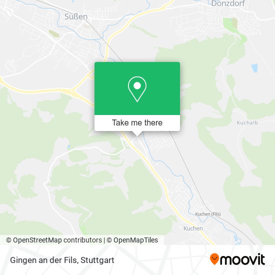 Gingen an der Fils map