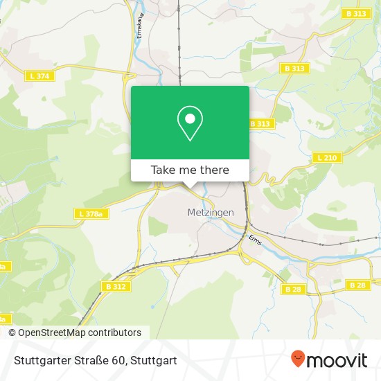 Stuttgarter Straße 60 map