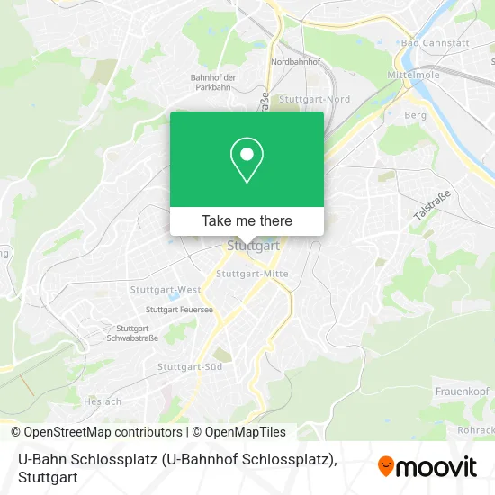 Карта U-Bahn Schlossplatz (U-Bahnhof Schlossplatz)