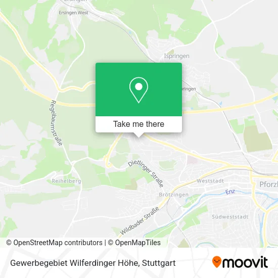 Карта Gewerbegebiet Wilferdinger Höhe