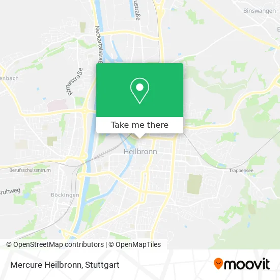 Карта Mercure Heilbronn