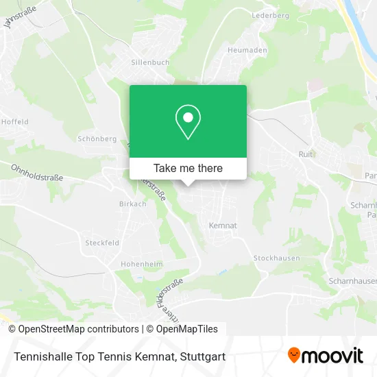 Карта Tennishalle Top Tennis Kemnat