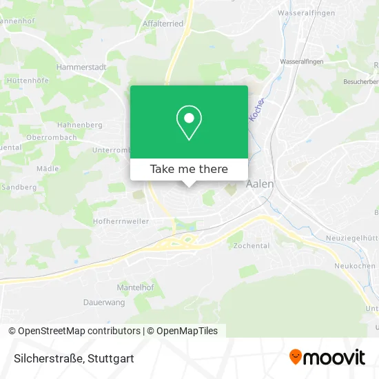 Карта Silcherstraße