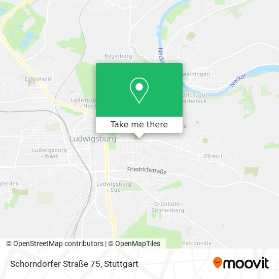 Карта Schorndorfer Straße 75
