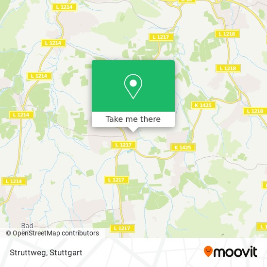 Struttweg map