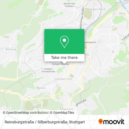 Reinsburgstraße / Silberburgstraße map