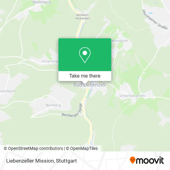 Карта Liebenzeller Mission