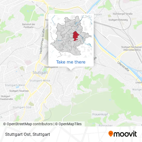 Карта Stuttgart Ost