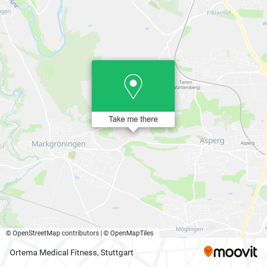 Ortema Medical Fitness map